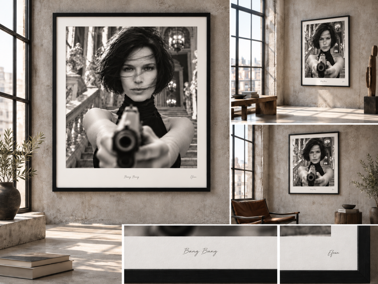 Bang Bang — Photographie d'art noir et blanc | Atelier Efran